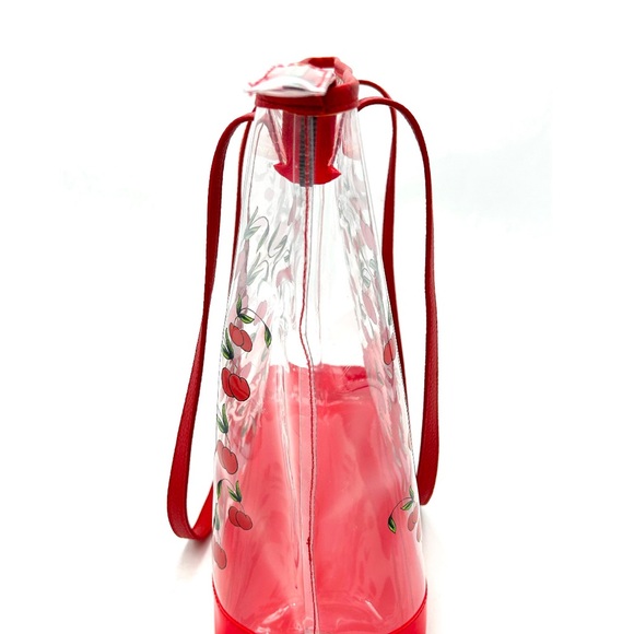 NWT Ed Hardy Cherry Print Clear PVC Tote Bag - Picture 2 of 2